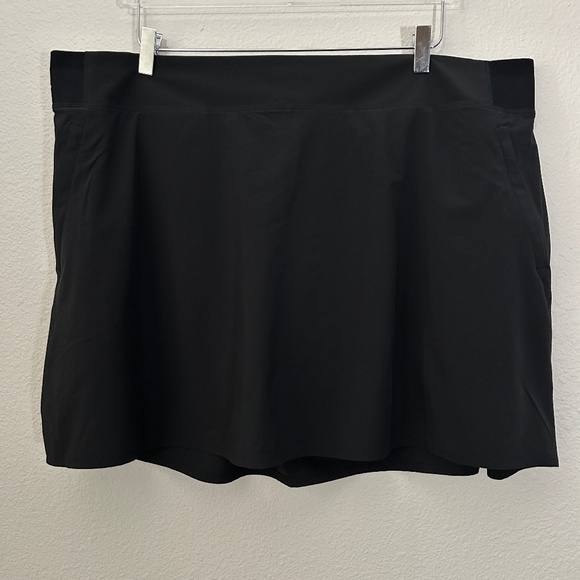 Athleta plus size 22 3X Brooklyn Heights high rise skort black athleisure - Picture 1 of 9